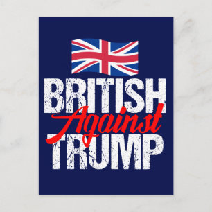 Cartão Postal Britânico Contra Trump
