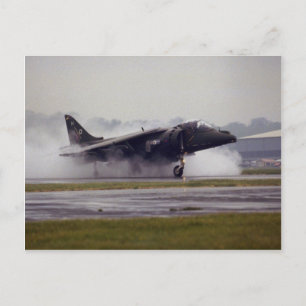 Cartão Postal British Aerospace Harrier GR-7, de Wittering, Ess