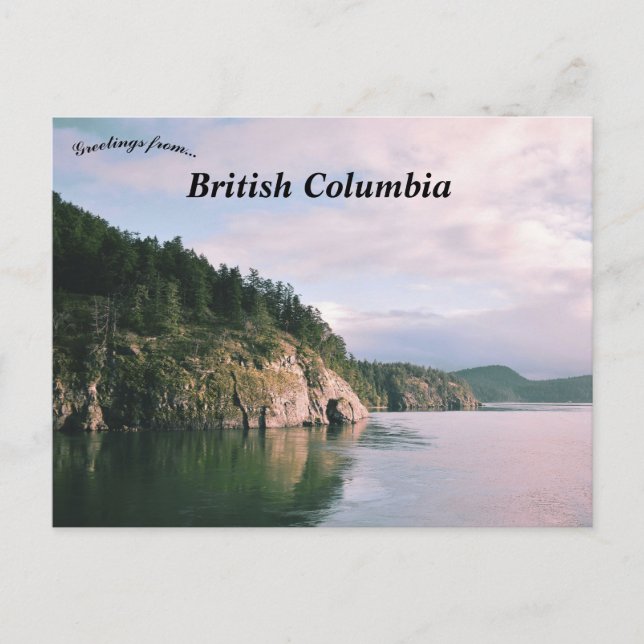 Cartão Postal British Columbia Canada Landscape (Frente)