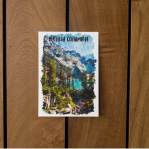 Cartão Postal British Columbia Canada Mountain View