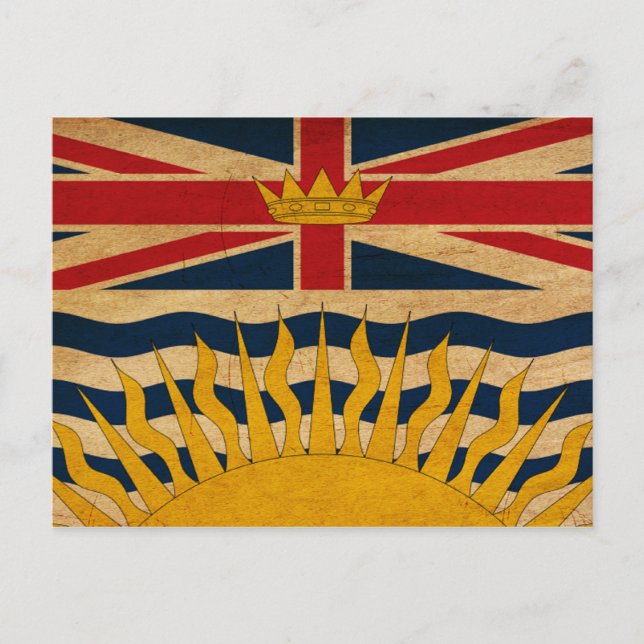 Cartão Postal British Columbia Flag (Frente)