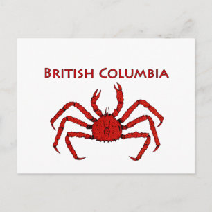 Cartão Postal British Columbia King Crab