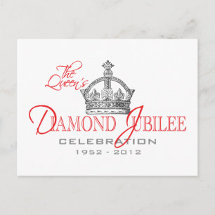 Cartão Postal British Diamond Jubilee - Royal Souvenir