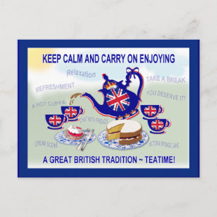 Cartão Postal British Teatime ~ Postcard