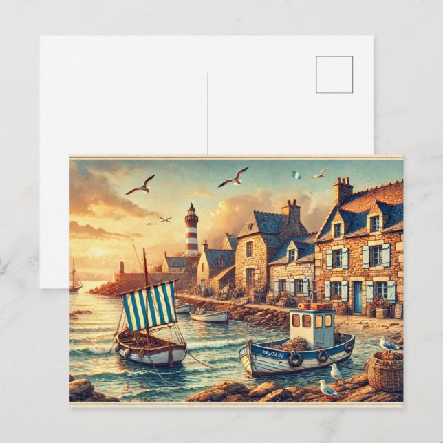 Cartão Postal Brittany, França postais (Frente/Verso)