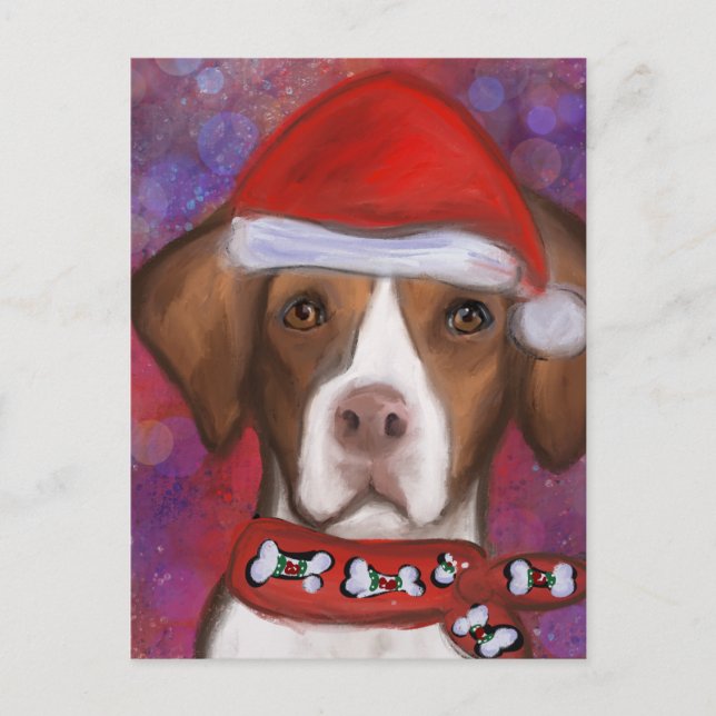 Cartão Postal Brittany Spaniel (Frente)