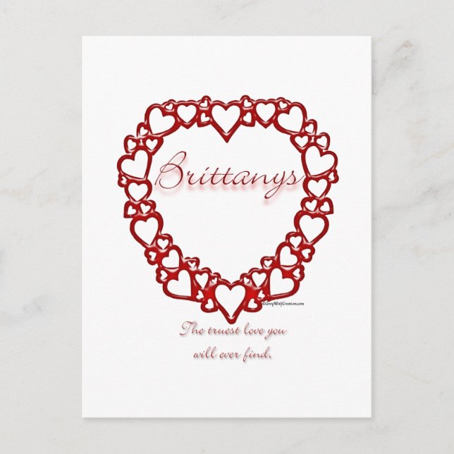 Cartão Postal Brittany True Love (Frente)