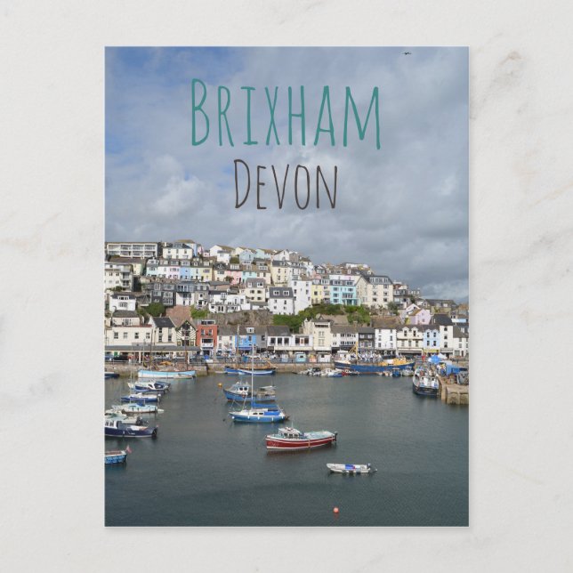 Cartão Postal Brixham, Devon Postcard (Frente)