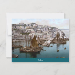 Cartão Postal Brixham, Inglaterra (c. 1900)