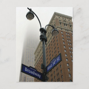 Cartão Postal Broadway & 34th -Empire State Bldg - Nova Iorque