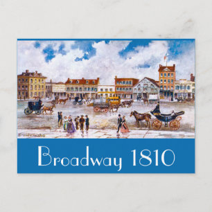 Cartão postal Broadway NYC 1810