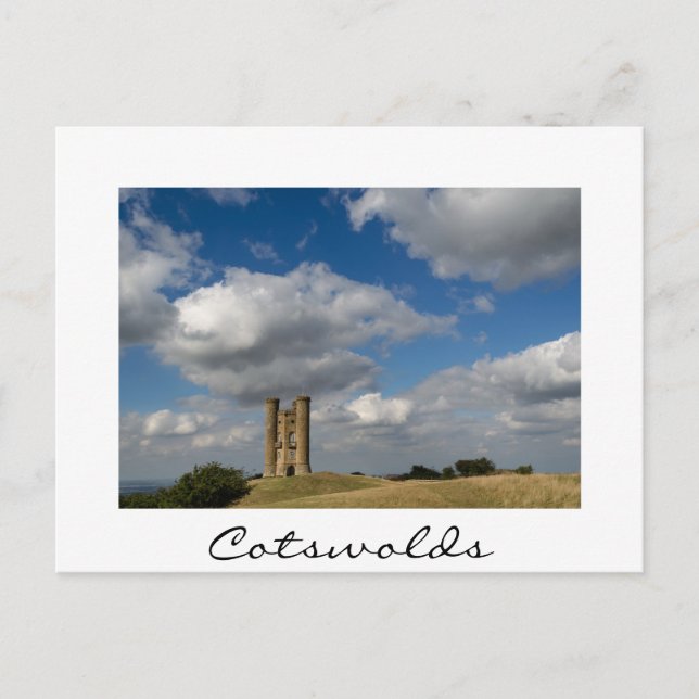 Cartão Postal Broadway Tower, Cotswolds, cartão-postal de texto  (Frente)