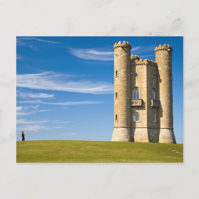 Cartão Postal Broadway Tower, Cotswolds, Inglaterra (Frente)
