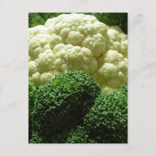 Cartão Postal Brocoli e couve-flor