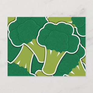 Cartão Postal Brócolis Funky