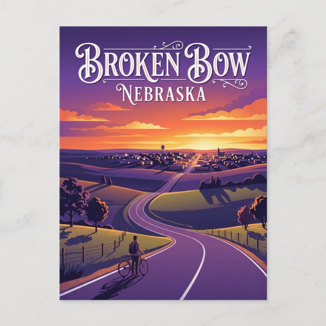 Cartão Postal Broken Bow EUA (Frente)