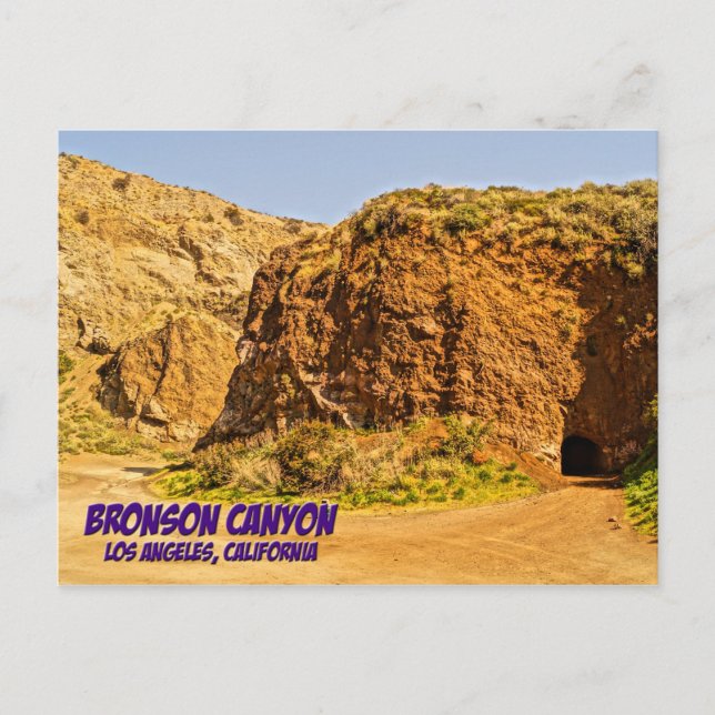 Cartão postal Bronson Canyon Los Angeles Califórni (Frente)