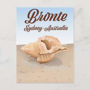 Cartão Postal Bronte, Sydney, Austrália estilo de viagem vintage