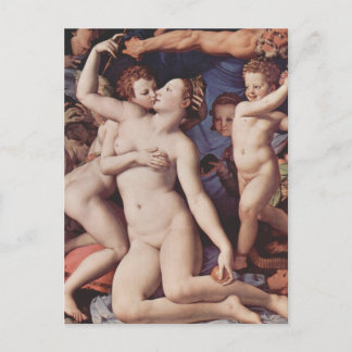 Cartão Postal Bronzino - Alegoria de amor