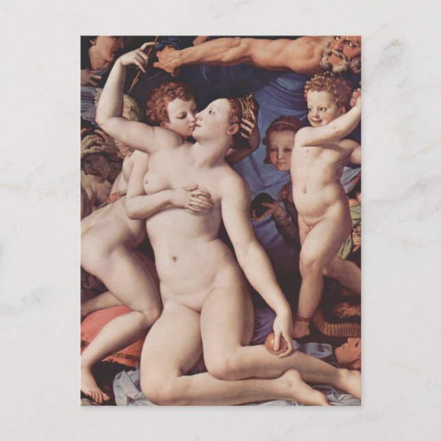 Cartão Postal Bronzino - Alegoria de amor (Frente)