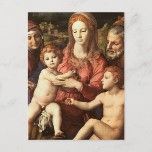 Cartão Postal Bronzino - Família Santa