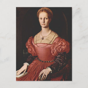 Cartão Postal Bronzino - Lucrezia Panciatichi - 1540