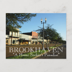 Cartão Postal Brookhaven, Mississipi - Paraíso do Buscador Domés