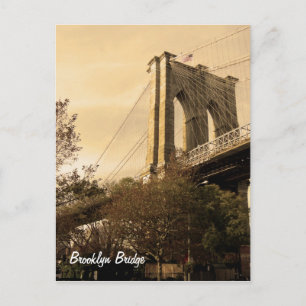 Cartão Postal Brooklyn Bridge do Brooklyn (personalize!)