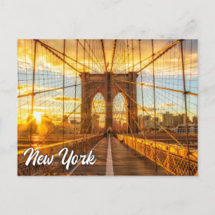 Cartão Postal Brooklyn Bridge, Nova Iorque, Estados Unidos