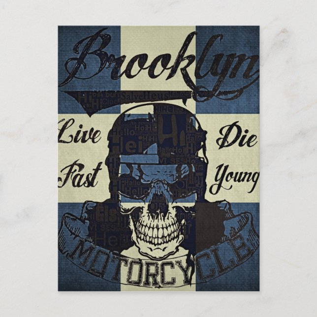 Cartão Postal Brooklyn Motorcycle Club (Frente)