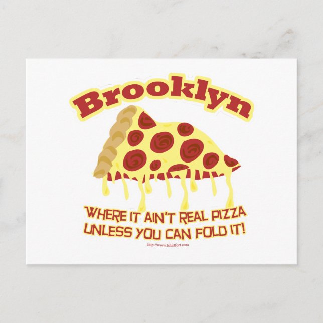 Cartão Postal Brooklyn Pizza (Frente)