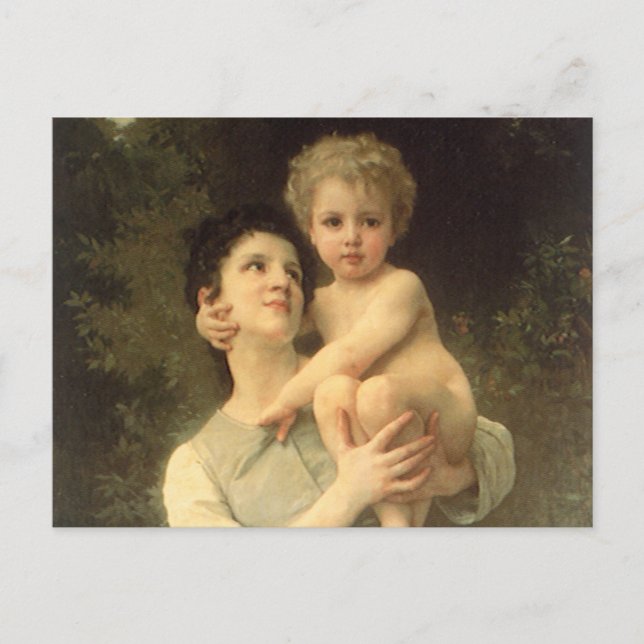 Cartão Postal Brother and Sister by William Adolphe Bouguereau (Frente)