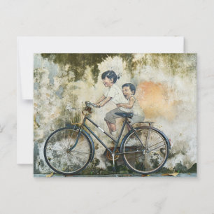 Cartão Postal Brothers Bicycle