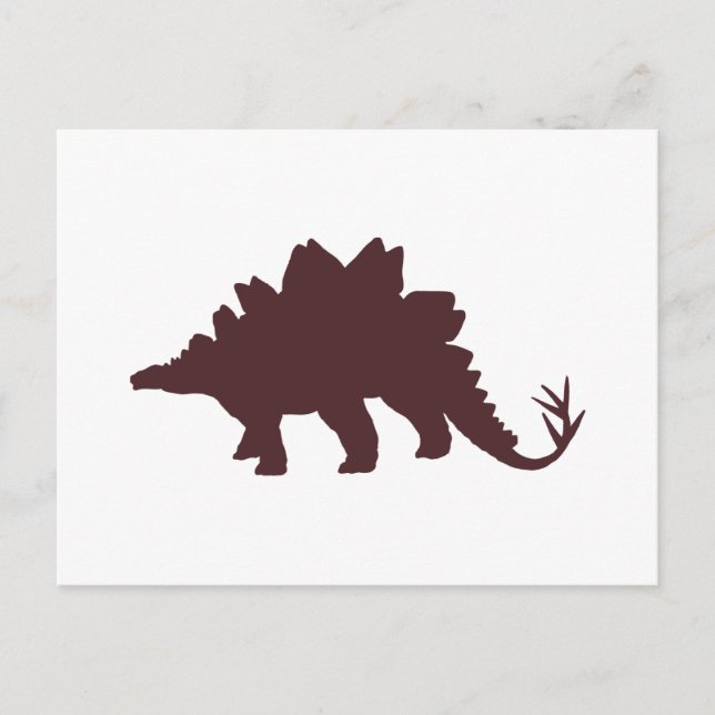 Cartão Postal Brown Dinosaur (Frente)