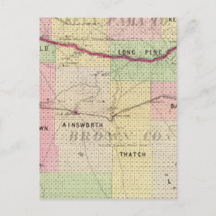 Cartão Postal Brown e Keya Paha County, Nebraska