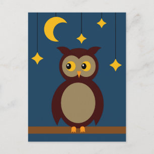 Cartão Postal Brown Owl