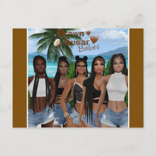 Cartão Postal Brown Sugar Babes 2