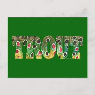 Cartão Postal Brown Trout Design