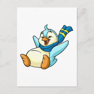 Cartão Postal Bruce azul deslizante