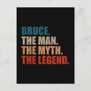 Cartão Postal Bruce O Homem O Mito A Lenda