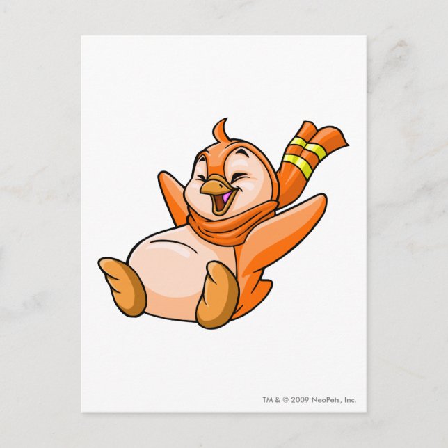Cartão Postal Bruce Orange (Frente)