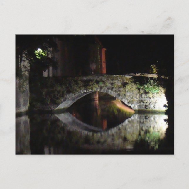 Cartão Postal Bruges à noite (Frente)