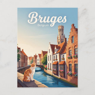 Cartão Postal Bruges Bélgica