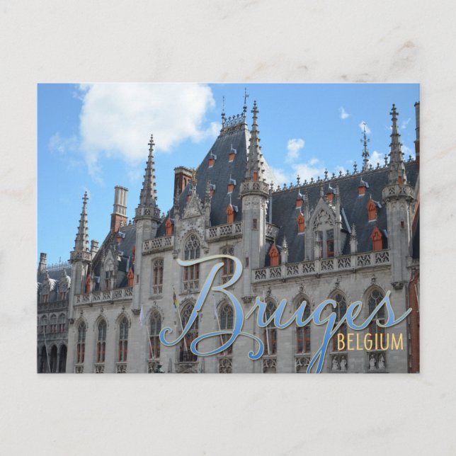 Cartão Postal Bruges Belgium | Proveniência do Tribunal (Frente)
