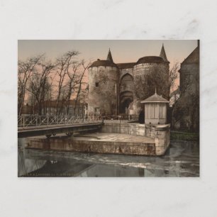 Cartão Postal Bruges - Gent Gate, Bélgica