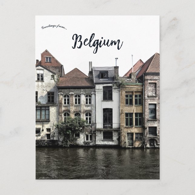 Cartão Postal Brujas Bélgica (Frente)