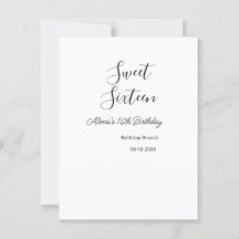 Brunch de aniversário de sweet sixteen nome 16º an