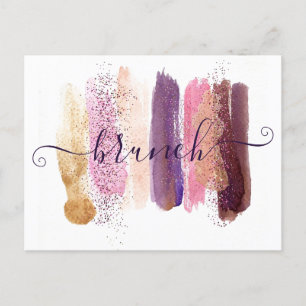 Cartão Postal Brunch de senhoras com manchas de glitter bonitas