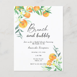 Cartão Postal Brunch e chá de panela