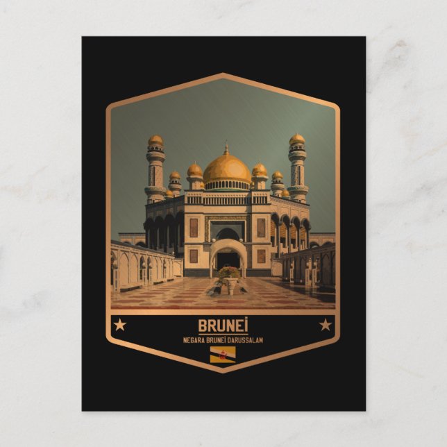 Cartão Postal Brunei (Frente)
